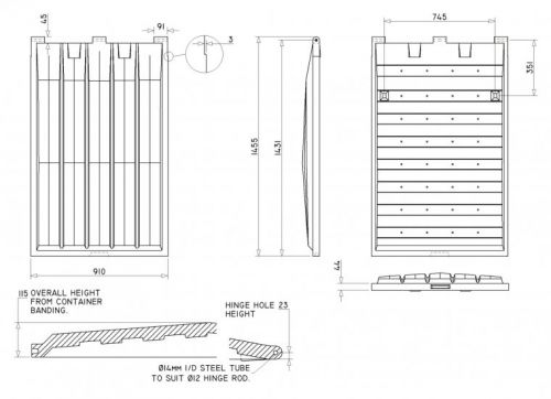 FL3657 Front End Loader lid