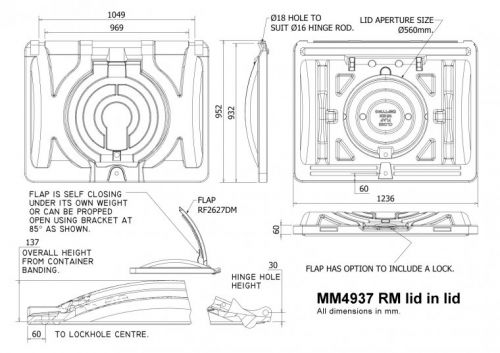 MM4937RM 1100 Ltr Lid-in-Lid