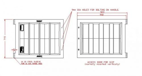 SC2836 Door / Lid for RELs & Skips